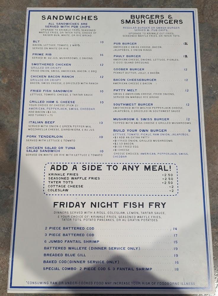 Junction Pub Menu image 3