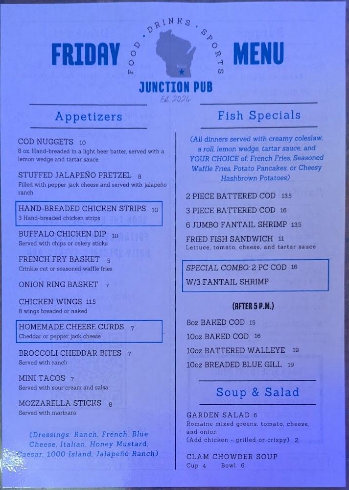 Junction Pub Menu image 4
